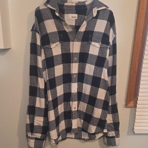 Blue And White Flannel
